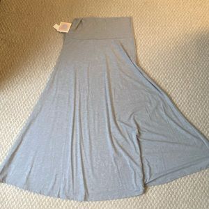 Light gray Lularoe maxi skirt BNWT